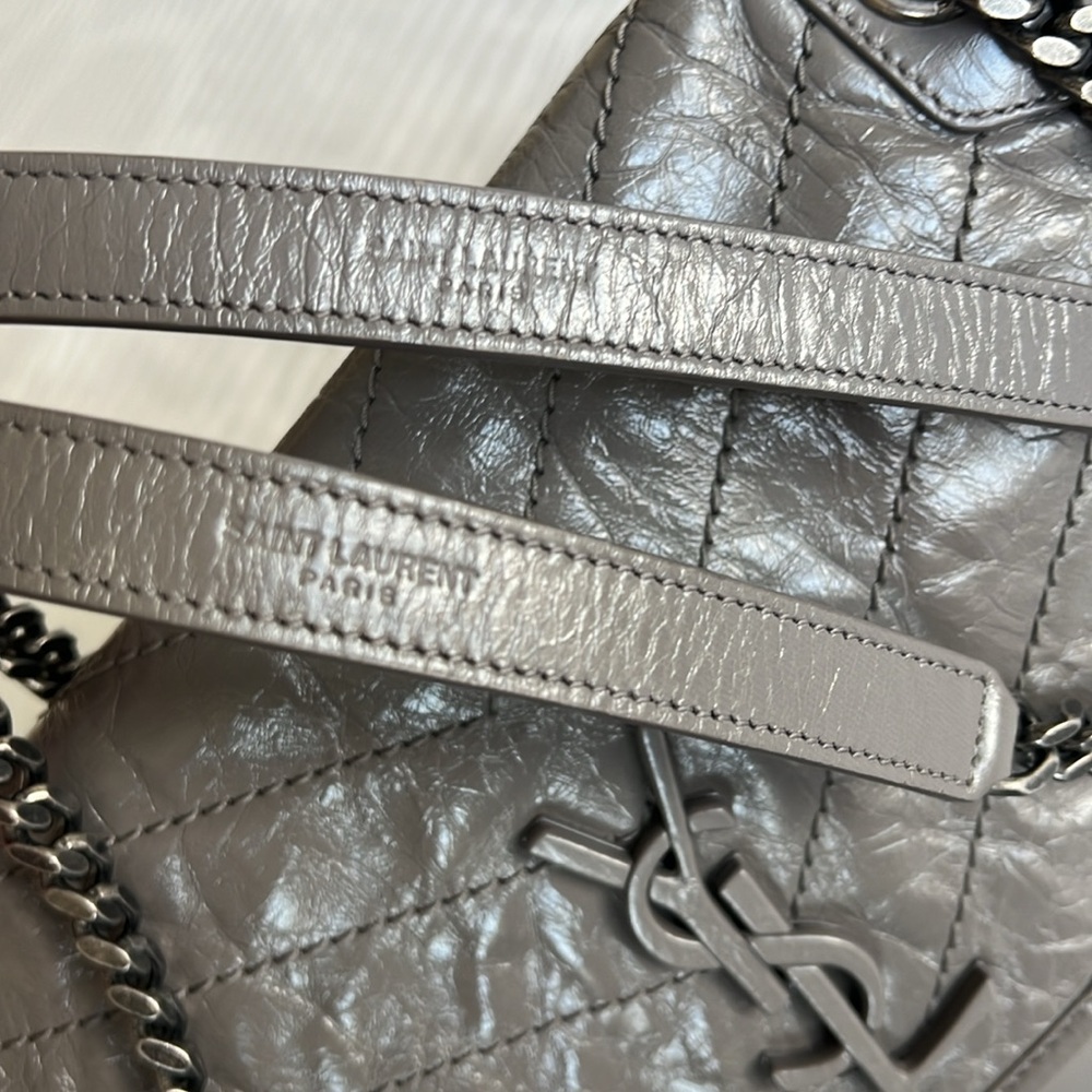 Like New YSL Niki Medium Bag Color Fog - Picture 15 of 17
